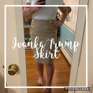 Ivanka Trump Beige Skirt